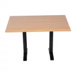 Bolero Pre-drilled Rectangular Tabletop Beech Effect - Image 3