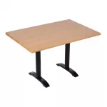 Bolero Pre-drilled Rectangular Tabletop Beech Effect - Image 4