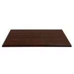 Bolero Pre-drilled Rectangular Tabletop Dark Brown - Image 3