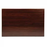 Bolero Pre-drilled Rectangular Tabletop Dark Brown - Image 5