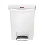 Rubbermaid Slim Jim Step on Bin Front Pedal 30Ltr White - Image 2