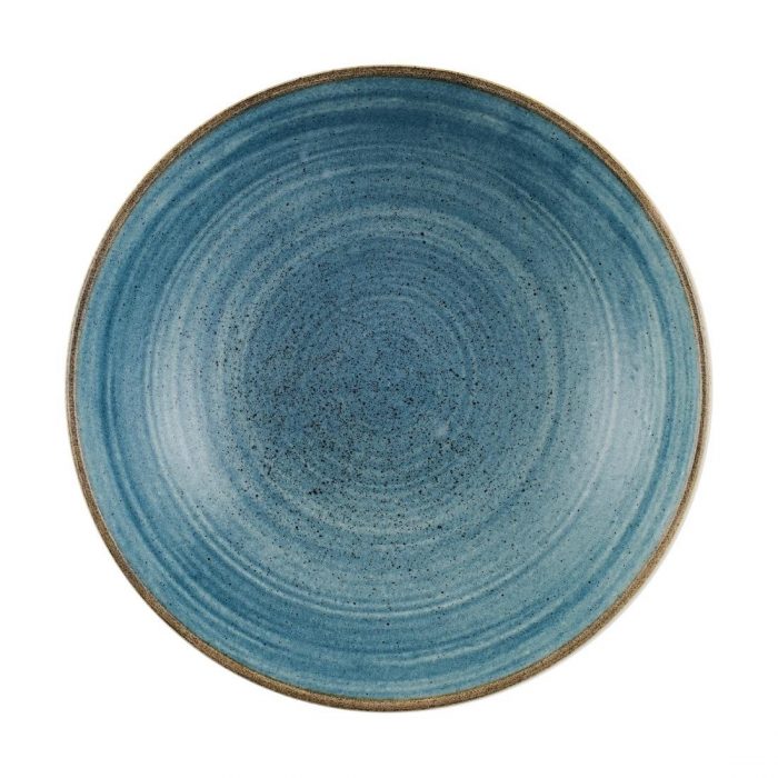 Churchill Stonecast Raw Coupe Bowls Teal 184mm (Pack of 12) - Image 1