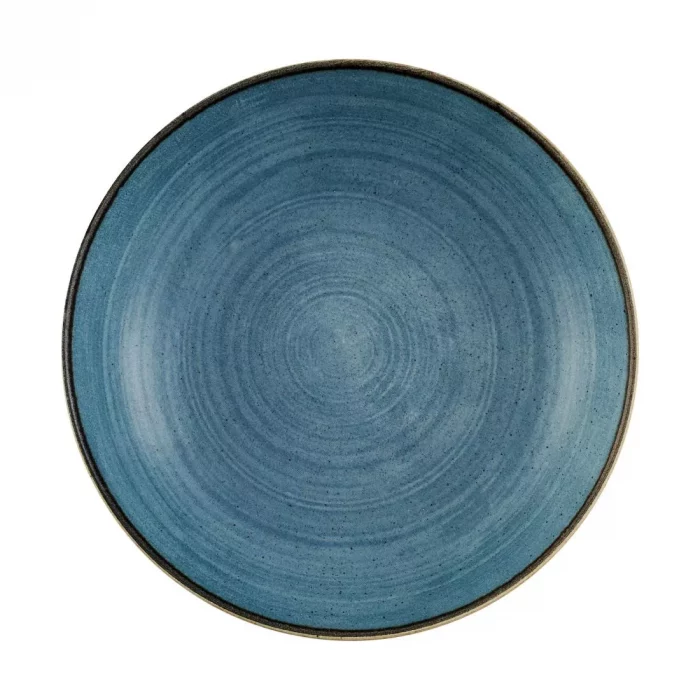 Churchill Stonecast Raw Evolve Coupe Bowls Teal 248mm (Pack of 12) - Image 1