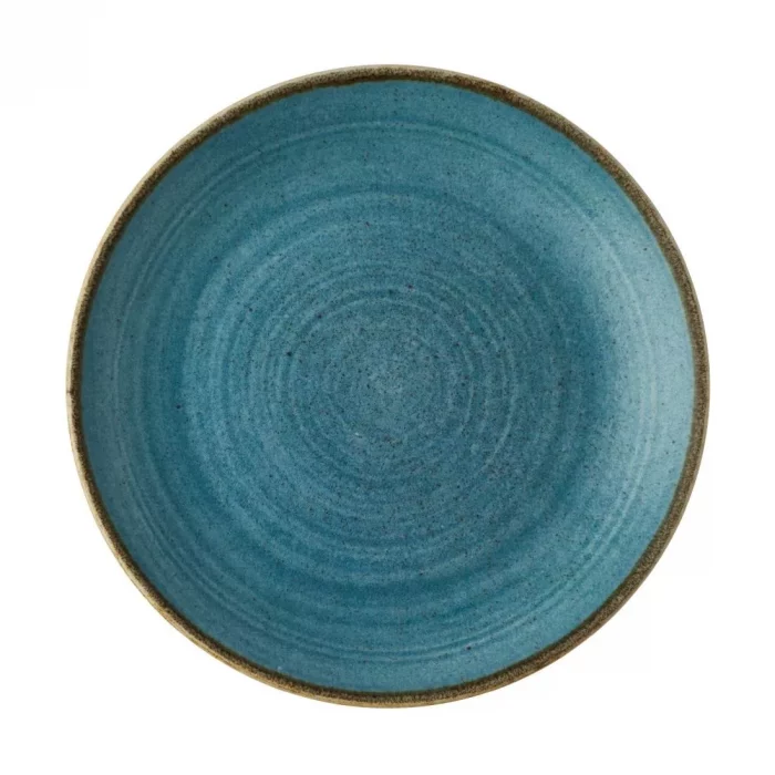 Churchill Stonecast Raw Evolve Coupe Plates Teal 220mm (Pack of 12) - Image 1