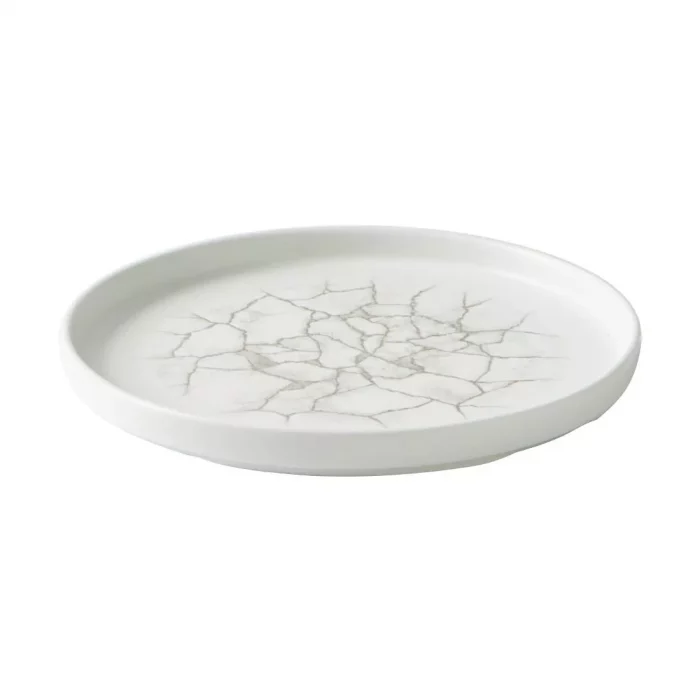 Churchill Studio Prints Kintsugi Agate Walled Plates Grey 220mm (Pack of 6) - Image 2