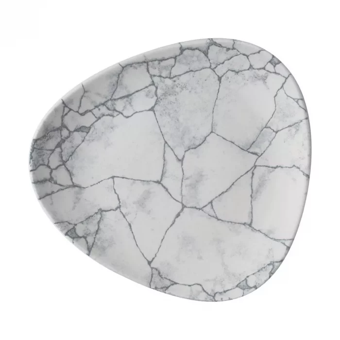 Churchill Studio Prints Kintsugi Pearl Grey Lotus Plates 178mm (Pack of 12) - Image 1