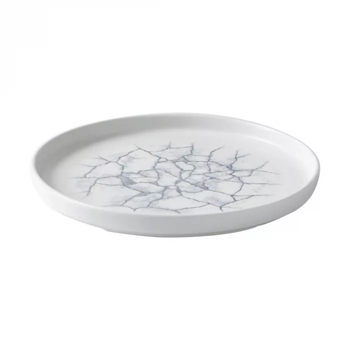 Churchill Studio Prints Kintsugi Pearl Walled Plates Grey 220mm (Pack of 6) - Image 2
