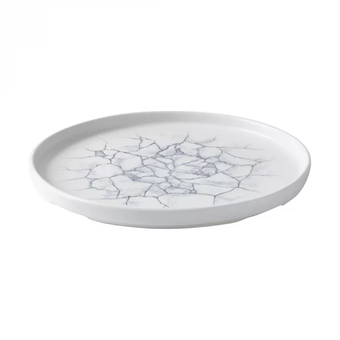 Churchill Studio Prints Kintsugi Pearl Walled Plates Grey 260mm (Pack of 6) - Image 2