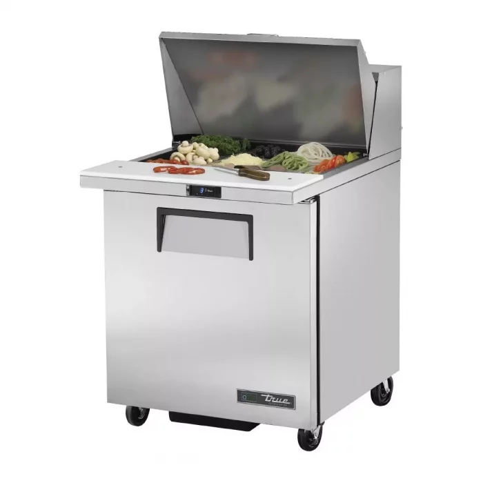 True Single Door Refrigerated Prep Table TSSU-27-12M-C-HC - Image 1
