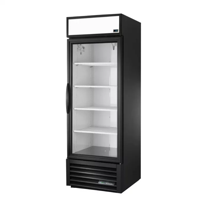 True Upright Single Door Merchandiser Fridge Aluminium - Image 1