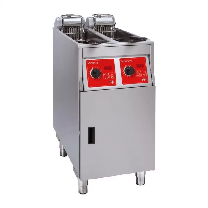 FriFri Precision 422 Electric Free Standing Twin Tank Filtration Fryer PL422M32G0 - Image 1