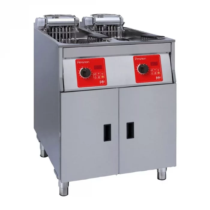 FriFri Precision 622 Electric Free Standing Twin Tank Filtration Fryer PL622H32G0 - Image 1