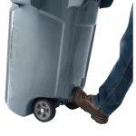 Rubbermaid Wheeled Brute Recycling Bin Grey 167L - Image 4
