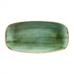 Churchill Stonecast Rectangular Plates Samphire Green 153 x 298mm