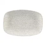 Churchill Breccia Oblong Chef Plate Agate Grey 157 x 237mm (Pack of 12)