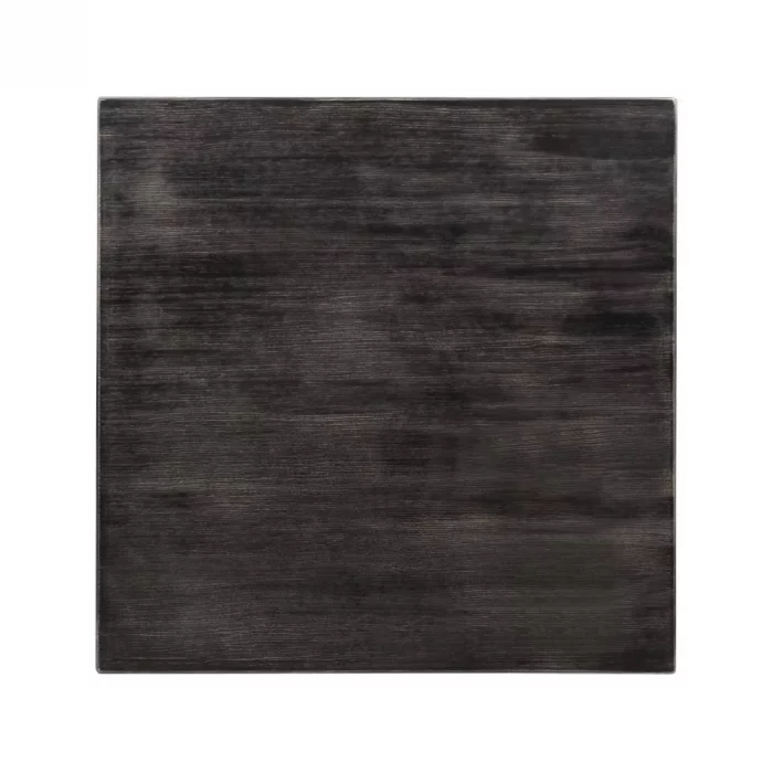 Bolero Pre-drilled Square Tabletop Vintage Black 700mm - Image 1