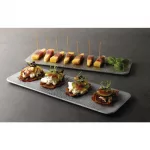 Churchill Raku Rectangular Tiles Topaz Blue 140 x 376mm (Pack of 4) - Image 2