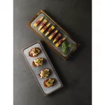 Churchill Raku Rectangular Tiles Topaz Blue 140 x 376mm (Pack of 4) - Image 4