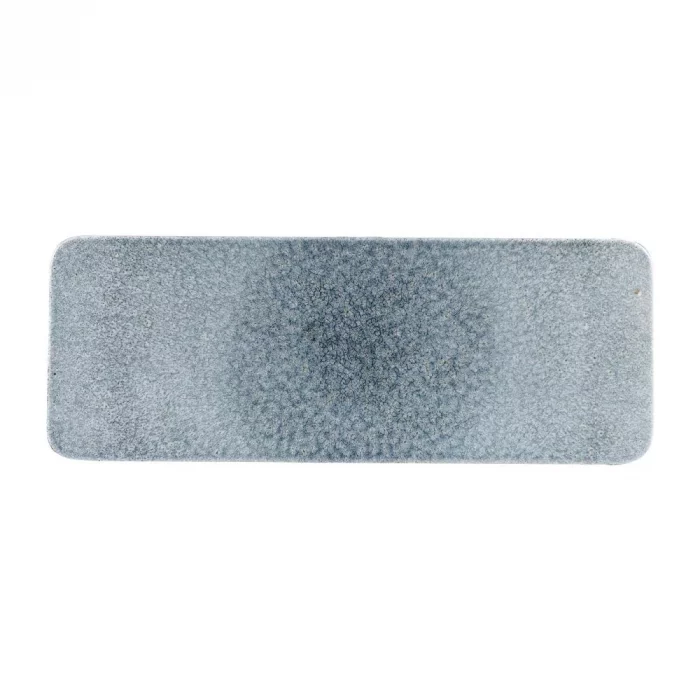 Churchill Raku Rectangular Tiles Topaz Blue 140 x 376mm (Pack of 4) - Image 1