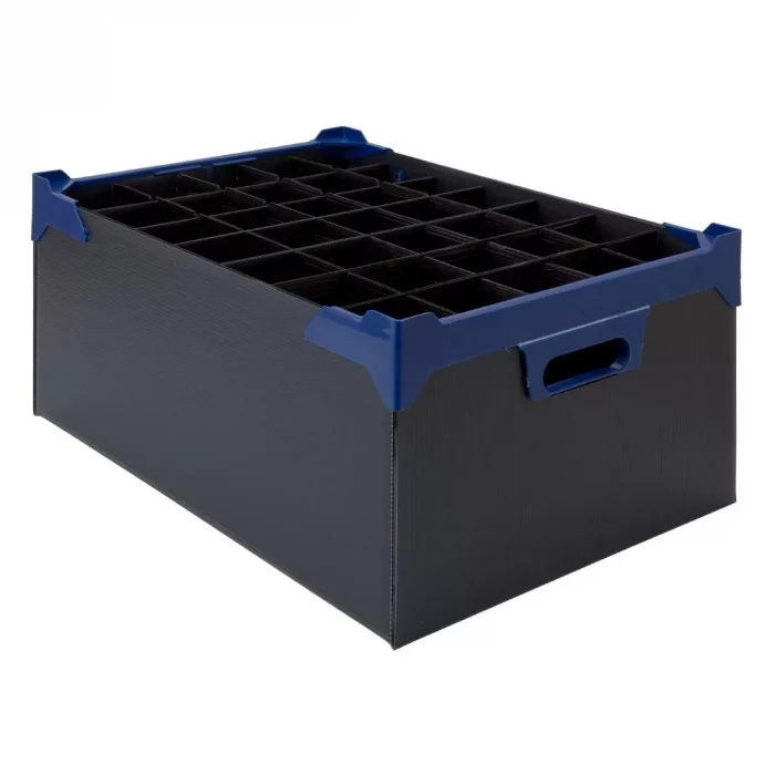Beaumont Flute Glass Carry Box 500x345x200mm (Pack of 5) - Image 1