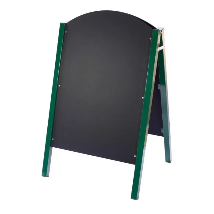 Beaumont Curved Top A-Board Green 1100x680mm - Image 1