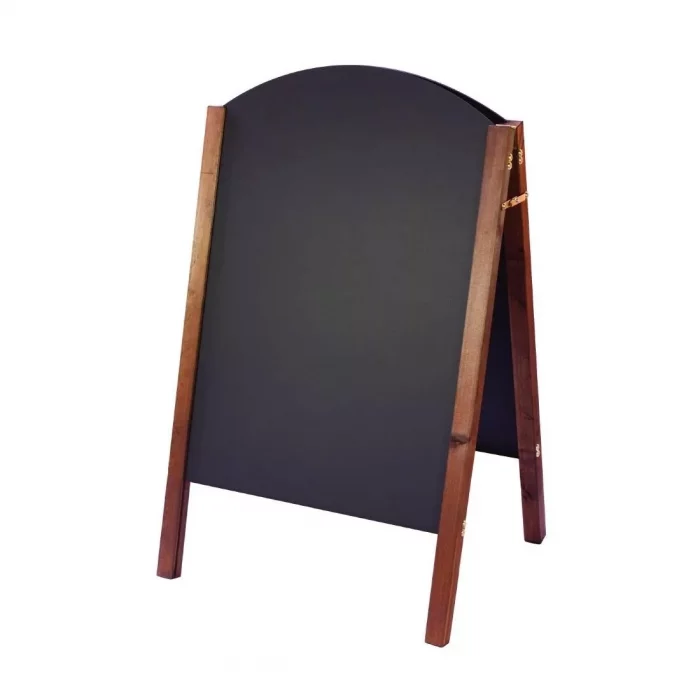 Beaumont Curved Top A-Board Oak 1100x665mm - Image 1