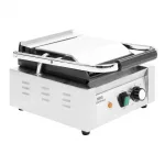 Nisbets Essentials Single Cast Iron Plate Contact Grill (Ribbed/Flat) - 1.8kW - Image 5