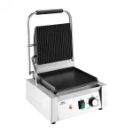 Nisbets Essentials Single Cast Iron Plate Contact Grill (Ribbed/Flat) - 1.8kW - Image 8