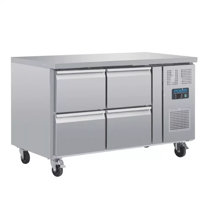Polar U-Series Four Drawer Gastronorm Counter Fridge - Image 1