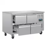Polar U-Series Four Drawer Gastronorm Counter Fridge - Image 2