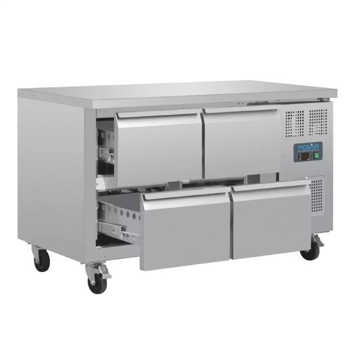 Polar U-Series Four Drawer Gastronorm Counter Fridge - Image 2