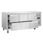 Polar U-Series Six Drawer Gastronorm Counter Fridge - Image 5
