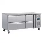 Polar U-Series Six Drawer Gastronorm Counter Fridge