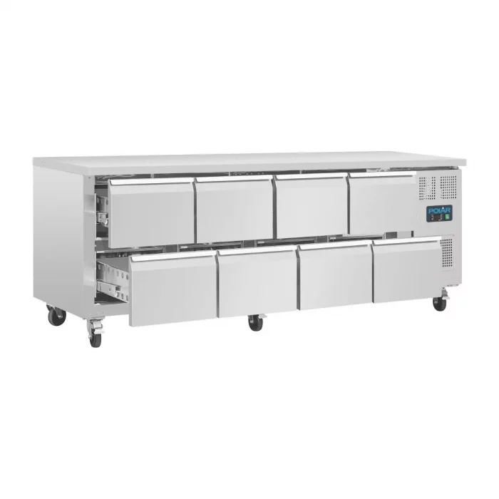 Polar U-Series Eight Drawer Gastronorm Counter Fridge - Image 3