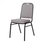 Bolero Square Back Banquet Chairs Black & Grey (Pack of 4) - Image 2