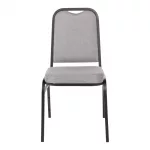Bolero Square Back Banquet Chairs Black & Grey (Pack of 4) - Image 3