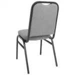Bolero Square Back Banquet Chairs Black & Grey (Pack of 4) - Image 10