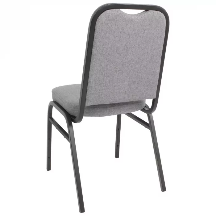 Bolero Square Back Banquet Chairs Black & Grey (Pack of 4) - Image 10