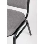 Bolero Square Back Banquet Chairs Black & Grey (Pack of 4) - Image 7