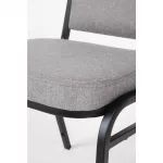 Bolero Square Back Banquet Chairs Black & Grey (Pack of 4) - Image 8