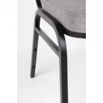 Bolero Square Back Banquet Chairs Black & Grey (Pack of 4) - Image 9