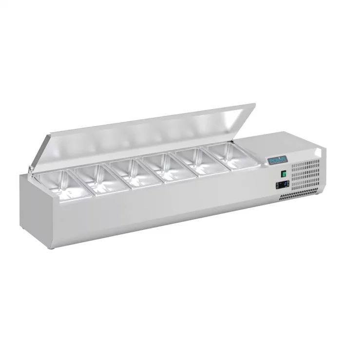 Polar G-Series Countertop Prep Fridge with Lid 6x 1/4GN - Image 2