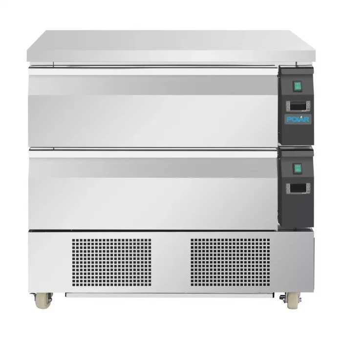 Polar U-Series Double Drawer Dual Temperature Counter Fridge Freezer 4xGN - Image 3