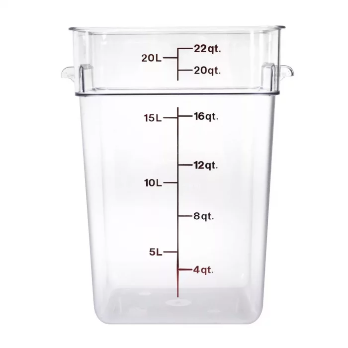 Cambro Square Polycarbonate Food Storage Container 20.8 Ltr - Image 2
