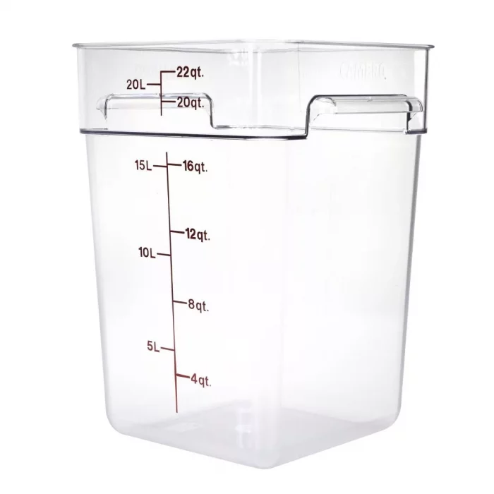 Cambro Square Polycarbonate Food Storage Container 20.8 Ltr - Image 3