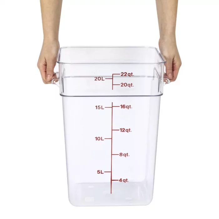 Cambro Square Polycarbonate Food Storage Container 20.8 Ltr - Image 6