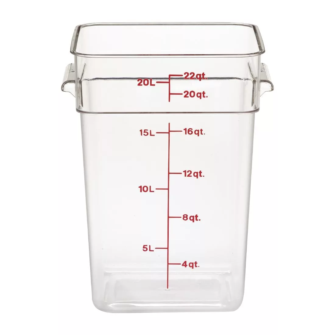 db012_primary.jpg Cambro Square Polycarbonate Food Storage Container 20.8 Ltr - Image 1