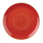 Churchill Stonecast Round Coupe Plates Berry Red 288mm (Pack of 12)