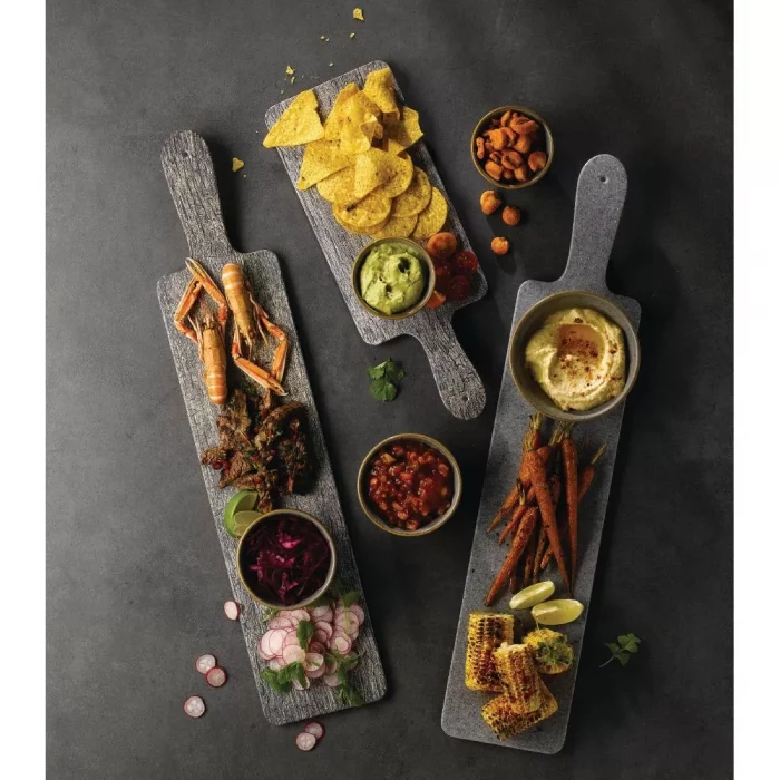Churchill Alchemy Melamine Large Handled Paddles Granite 610 x 130mm - Image 2