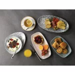 Churchill Mineral Oval Chefs Plate Green 299x150mm (Pack of 12) - Image 2